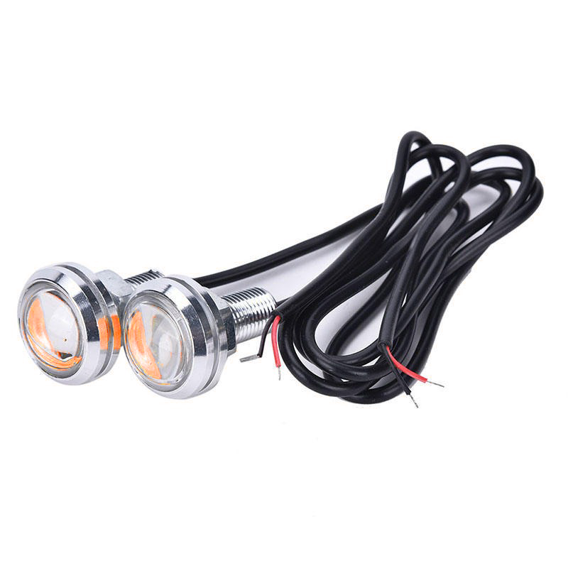 23MM LED - Eagle Eye - Oranje - Waterproof - Zilveren behuizing 23MM LED - Eagle Eye - Oranje - Waterproof - Zilveren behuizing